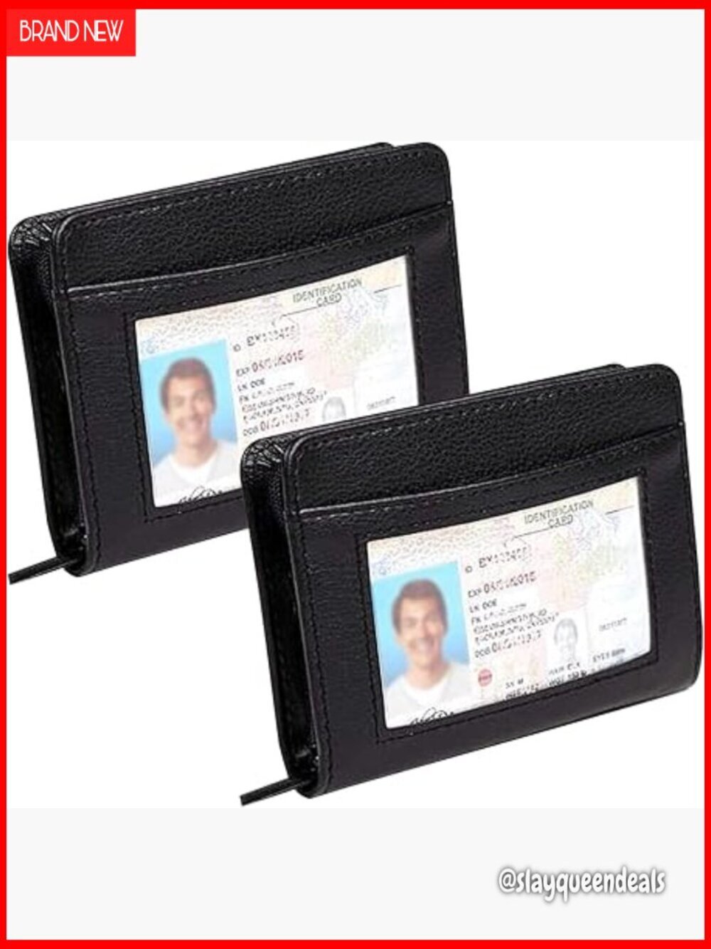 Leather RFID Blocking Zipper Wallet with 36 Slots for Cards & Cash